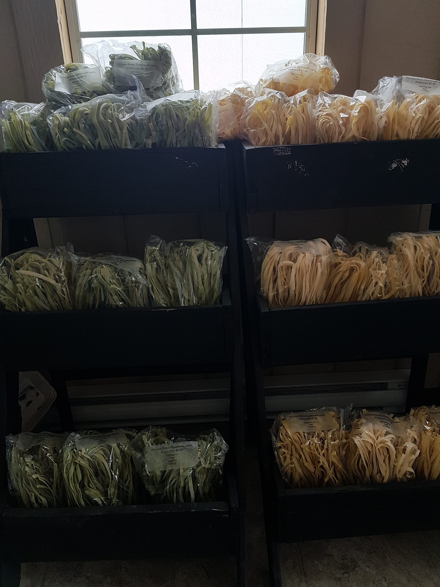 Fresh pasta varieties available at Truly Northern Farms